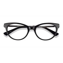 Female s horn Black Acetate, Metal Prescription eyeglasses - Eyebuydirect s Her