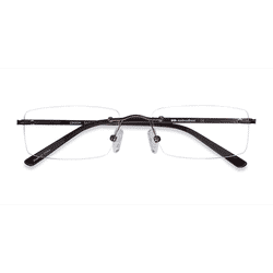 Unisex s rectangle Brown Metal Prescription eyeglasses - Eyebuydirect s Edison