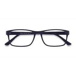 Unisex s rectangle Matte Navy Plastic Prescription eyeglasses - Eyebuydirect s Firefly