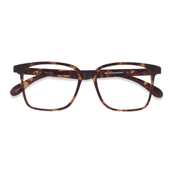 Unisex s square Matte Tortoise Plastic Prescription eyeglasses - Eyebuydirect s Magnus