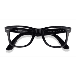 Unisex s wayfarer,square,wayfarer Black Plastic Prescription eyeglasses - Eyebuydirect s Ray-Ban RB4340V