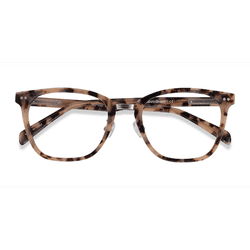 Unisex s square Ivory Tortoise Acetate, Metal Prescription eyeglasses - Eyebuydirect s Biblio