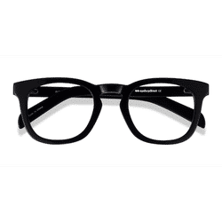 Unisex s square Black Acetate Prescription eyeglasses - Eyebuydirect s Austral