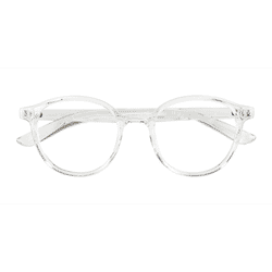 Unisex s round Clear Plastic Prescription eyeglasses - Eyebuydirect s Endorphin