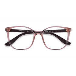 Female s square Transparent Beige Plastic Prescription eyeglasses - Eyebuydirect s Vogue Eyewear VO5356