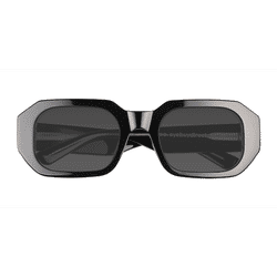 Unisex s rectangle Black Crystal Acetate,Eco Friendly Prescription sunglasses - Eyebuydirect s Lilia