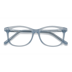 Female s horn Clear Blue Acetate Prescription eyeglasses - Eyebuydirect s Brittany