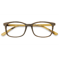 Unisex s rectangle Brown Acetate Prescription eyeglasses - Eyebuydirect s Botanist