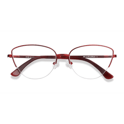 Female s horn Burgundy Metal Prescription eyeglasses - Eyebuydirect s Star