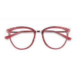 Female s horn Clear Pink Acetate,Metal Prescription eyeglasses - Eyebuydirect s Momentous