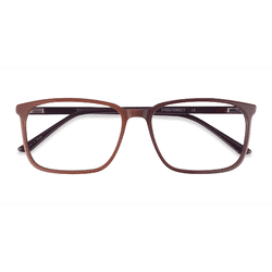 Male s rectangle Brown Acetate Prescription eyeglasses - Eyebuydirect s Tony