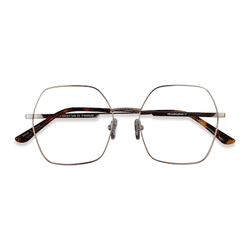 Unisex s geometric Gold Titanium Prescription eyeglasses - Eyebuydirect s Elixir