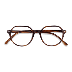 Unisex s geometric Striped Acetate Prescription eyeglasses - Eyebuydirect s Ray-Ban RB5395 Thalia