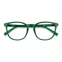 Unisex s square Green Plastic Prescription eyeglasses - Eyebuydirect s Persea