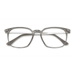 Unisex s rectangle Gray Plastic, Metal Prescription eyeglasses - Eyebuydirect s Ghostwriter