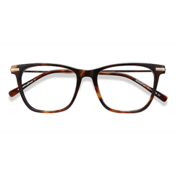 Unisex s square Tortoise Acetate, Metal Prescription eyeglasses - Eyebuydirect s Sebastian