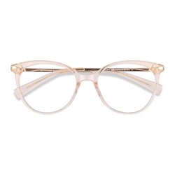 Female s horn Clear Melon Acetate, Metal Prescription eyeglasses - Eyebuydirect s Attitude