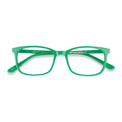 Unisex s rectangle Green Acetate Prescription eyeglasses - Eyebuydirect s Equality