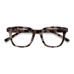 Unisex s square Ivory Tortoise Acetate Prescription eyeglasses - Eyebuydirect s Romy
