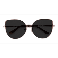 Female s horn Rose Gold Metal Prescription sunglasses - Eyebuydirect s Bless