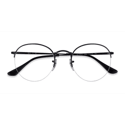 Unisex s round Black Metal Prescription eyeglasses - Eyebuydirect s Ray-Ban RB3947V