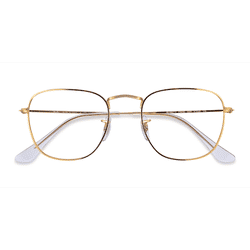 Unisex s square Gold Metal Prescription eyeglasses - Eyebuydirect s Ray-Ban RB3857V