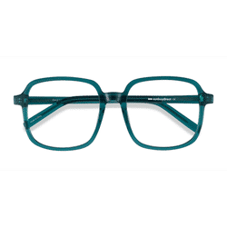 Male s square Teal Acetate Prescription eyeglasses - Eyebuydirect s Gaston