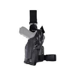 Safariland Model 6305rds Als/sls Tactical Holster W/ Quick-release Leg Strap For Glock 17/22 W/ Surefire Xvl2 Black - 1326078