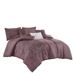 7PC QUEEN COMFORTER SET - Elight Home J22339VQ