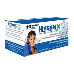 HamiltonBuhl HygenX 2.5" Disposable Sanitary Ear Cushion Covers for On-Ear Headphones an HYGENX25BK