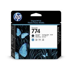 HP 774 Matte Black & Cyan DesignJet Printhead P2W01A