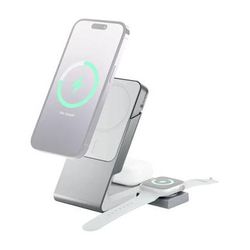 ALOGIC Matrix 3-in-1 Magnetic Charging Dock with Apple Watch Charger (White) MSCDDAWCWH-US