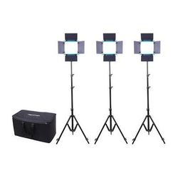 Dracast Used LED500 S-Series Daylight 3-Light Kit with NP-F Battery Plates and Soft Case DRSP-LK-3X500-DNS