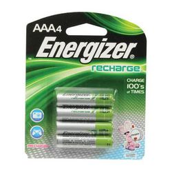 Energizer AAA NiMH Rechargeable Batteries (700mAh, 4 Pack) UNH12BP-4