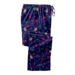 Men's Big & Tall Novelty Print Flannel Pajama pants by KingSize in Trees And Pinecones (Size 3XL) Pajama Bottoms