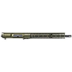Aero Precision Complete Upper Receiver M5 .308 Winchester 16in Government Mid Length 1 in 10 5/8 x 24 15in A2 Flash Hider Anodized OD Green