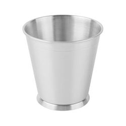 GET 4-80808 9 6/25 oz Mini Serving Pail, Stainless Steel, 3.5" Dia, Silver