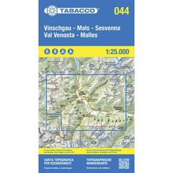 Tabacco Carta N.044 Val Venosta - Malles - Sesvenna - 1.25.000