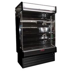 Howard-McCray SC-OD35E-4-B-LED-LC 51" Vertical Open Air Cooler w/ 4 Levels, 115/208-230v, Black