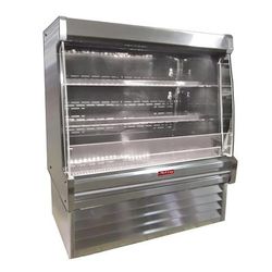Howard-McCray SC-OD35E-5L-S-LED 63" Vertical Open Air Cooler w/ 2 Levels, 115/208-230v, Silver