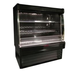 Howard-McCray SC-OP35E-4L-B-LED 51" Vertical Produce Open Air Cooler w/ 2 Levels, 115v, Black