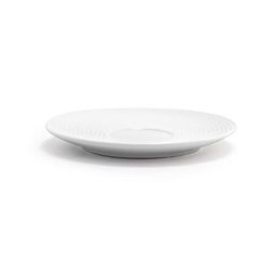 Front of the House DCS022WHP23 4 3/4" Round Spiral Saucer - Porcelain, White