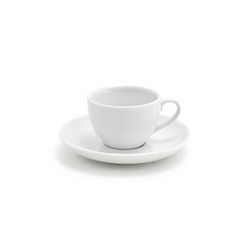 Front of the House DCS043WHP22 2 1/2 oz Seattle Cup & Saucer Set - Porcelain, White