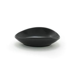 Front of the House DSD062BKP23 1 1/2" oz Oval Tides Ramekin - 4" x 3", Porcelain, Mussel, Black