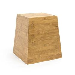 Front of the House RWA003BBB21 10" Square Flare Riser/ Cooler - Bamboo, Brown, Case of 4