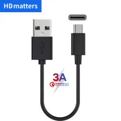 Short Type-C Charger Cable for Sony wireless headphone USB A male to USB-C Type C fast charger power