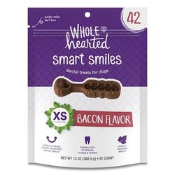 Smart Smiles Bacon Flavor X-Small Dog Dental Treats, 13 oz., Count of 42