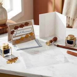 A7 Size Stationary Notecard & Greeting Card Protective Clear Card Jacket Bag Size: 7 7/16" x 10 1/2" 100 Bags Crystal Clear Bags