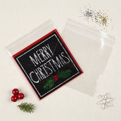 Durable Flap Seal Clear Bags For Art & Photo Presentation Bag Size: 5 7/16" x 5 5/16" 100 Bags Crystal Clear Bags