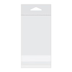 Small Crystal Clear Food Safe Hanging Bags - Great for Spices Craft Supplies & Sewing Supplies Retail Bag Size: 3" x 4" 100 Bags